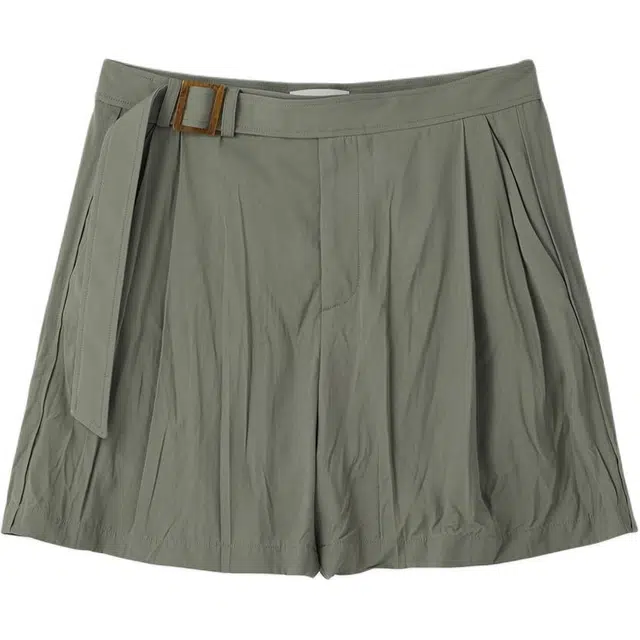 RECTO SS25 WRINKLE DETAIL BELTED SHORTS