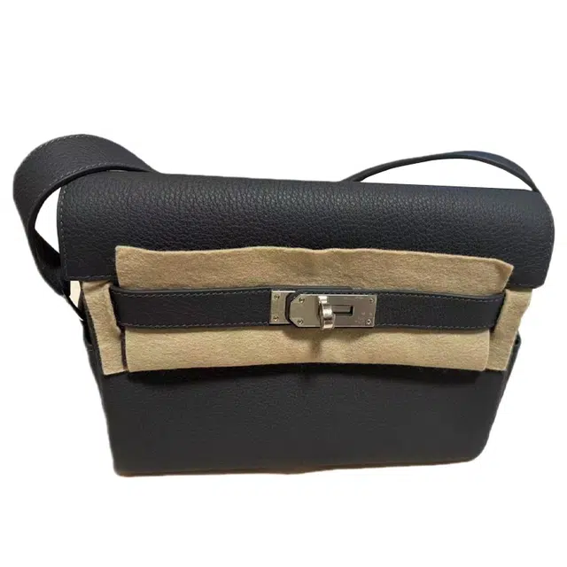 HERMES Kelly Messenger Togo 85 Ardoise