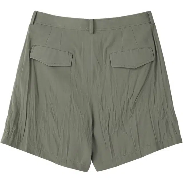 RECTO SS25 WRINKLE DETAIL BELTED SHORTS