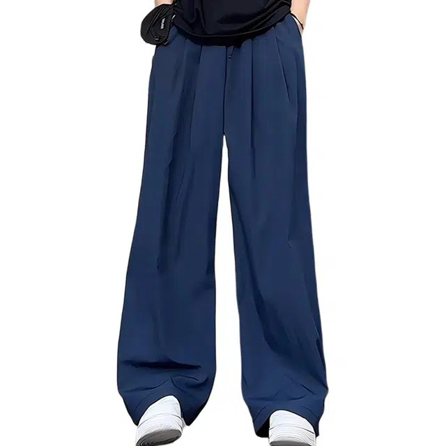 徐百货 美式复古冰丝阔腿山本裤慵懒风夏季薄款速干裤子潮牌高级感直筒宽松垂坠感百搭休闲裤 男女同款