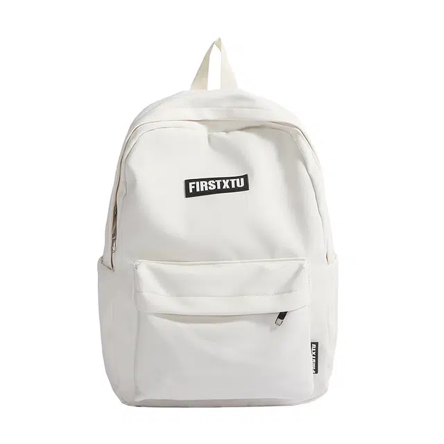 帕克熊 韩系轻便纯色 尼龙布 双肩包 男女同款情侣款 多色