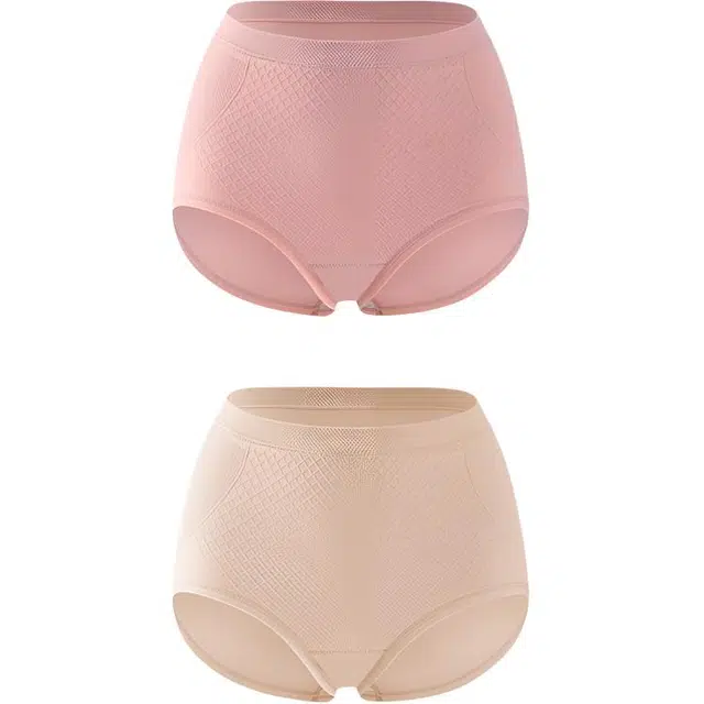 草本初色  保暖发热暖宫加绒加厚收腹提臀隐形纯棉裆舒适柔软女士内裤 女款