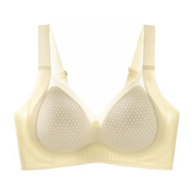 戴维诗 超薄女聚拢内衣冰丝凉感防下垂收副乳夏薄款固定杯大胸显小文胸 女款