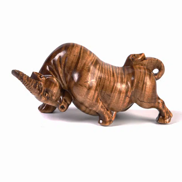 嫒柯 国潮新中式百搭轻奢高级随身把玩心想事成吉星高照一帆风顺#好运 楠木 把件 男女同款情侣款