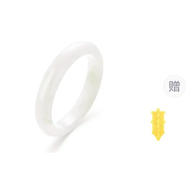 金六福吉祥 翠韵山岚 新中式高品质翠玉 国潮古风清冷优雅高级感 轻逸动人淡雅古韵温婉雅致#好运 天山翠 玉石手镯 女款