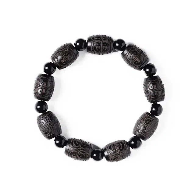 【考公考研考试上岸】 九隆古 祥云鼓珠 招财进宝时来运转八方来财小众寓意好转运#好运 檀木 手串 男女同款情侣款