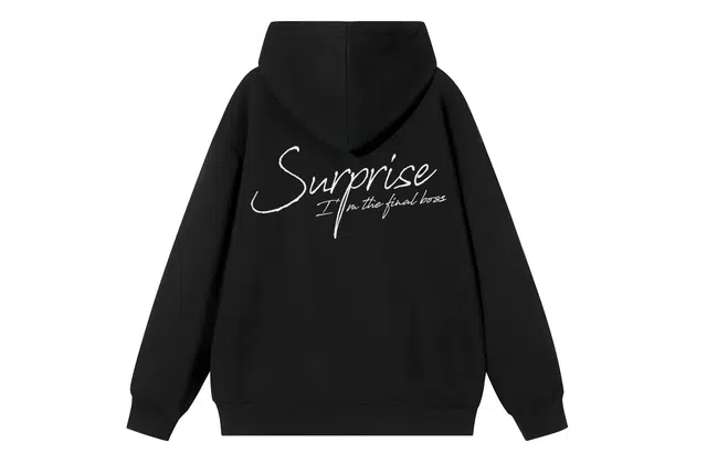 王者荣耀 卡通英雄台词英文字母美式高街落肩款宽松舒适透气帅帅青少年无性别百搭时尚潮流开衫卫衣 鲁班七号款 男女同款