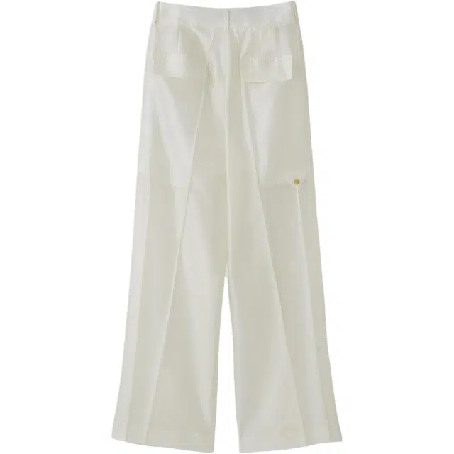 RECTO SS25 SHEER BACK BANDING WIDE PANTS