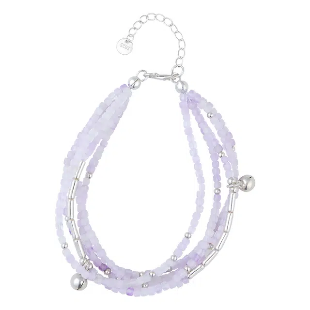 【 紫定情源】 凤凰涅磐 稳定吸引贵人 节节高升 国风新中式原创设计轻奢首饰天然 紫水晶 手链 女款