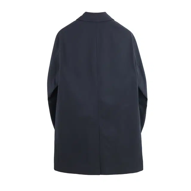 丹宁哲学 商务绅士 高档棉氨混纺面料 格纹内里翻领风衣 男款