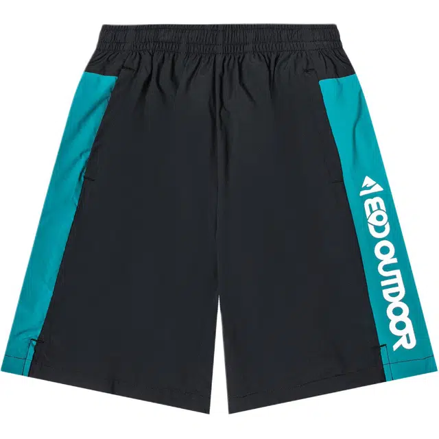 鸿星尔克儿童 字母印花时尚透气休闲百搭五分针织运动裤 青少年