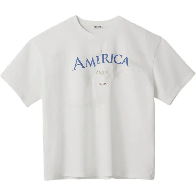 RECTO SS25 DIRTY VINTAGE DYEING DESTROYED T-SHIRT T