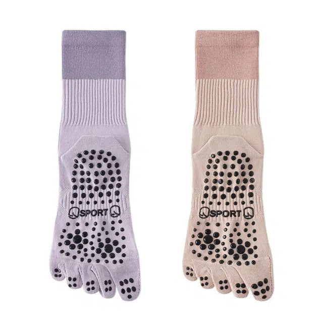 亲相见 透气防滑抑菌运动高筒袜 女款