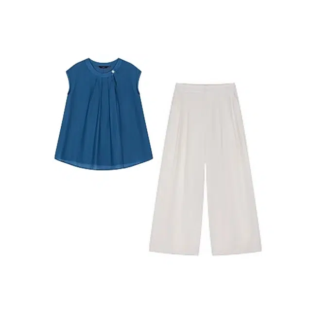 潞优野 莱赛尔时尚夏季多巴胺穿搭两件套显瘦休闲套装 女款