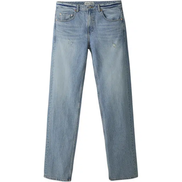 RECTO SS25 DESTROYED DENIM PANTS