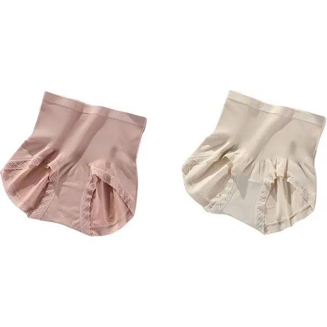 草本初色   高腰女士抗菌纯棉裆大码三角裤无痕隐形舒适高弹收腹收小肚子内裤 女款