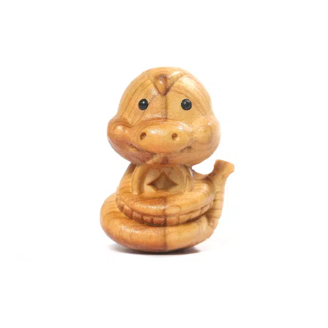 素于 新中式国潮文玩居家茶宠随身盘玩八方来财吉祥如意诸事顺遂#好运 崖柏 把件 男女同款情侣款