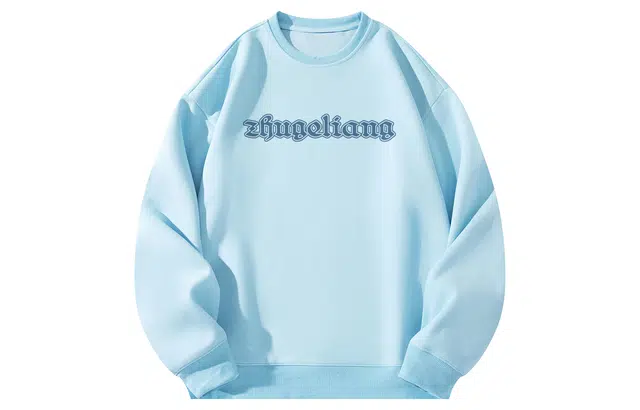 王者荣耀 卡通英雄形象英文字母美式高街落肩款宽松舒适透气帅帅青少年无性别百搭时尚潮流圆领卫衣 诸葛亮款 男女同款