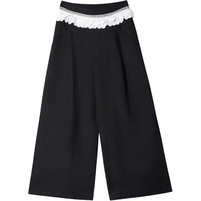 小卷要加油 休闲垂感低腰百搭直筒阔腿宽松长裤西装裤 女款