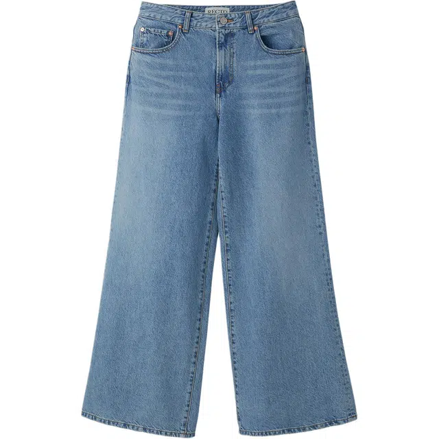 RECTO SS25 LOOSE FIT FLARED WIDE DENIM PANTS