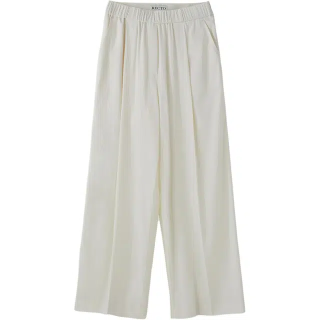 RECTO SS25 SHEER BACK BANDING WIDE PANTS