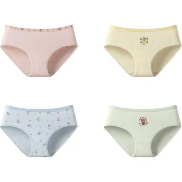 芬腾 透气抗菌中腰卡通动漫三角裤内裤 女款