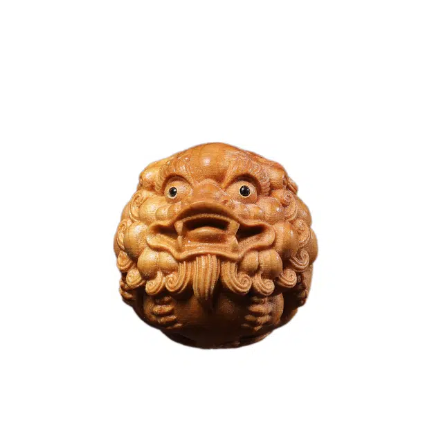 物㯖 太行陈化时来转转把玩镂空工艺解压小摆件招财纳福 创意复古中式工艺实木质工艺品办公书桌装饰品 崖柏 把件 男女同款情侣款