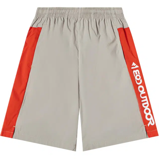 青少年 鸿星尔克儿童针织运动裤 字母印花时尚透气休闲五分