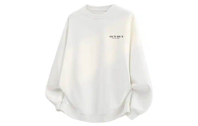 王者荣耀 标语款 英文字母设计感美式高街落肩款宽松舒适透气帅帅青少年无性别百搭时尚潮流圆领卫衣 男女同款