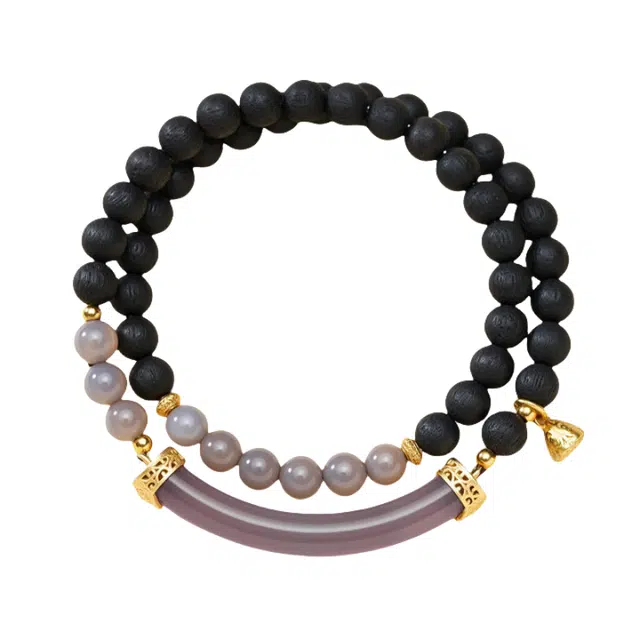 子婳 新中式复古国潮民族风森系小清新精致简约小众独特设计 降真香 手串 女款