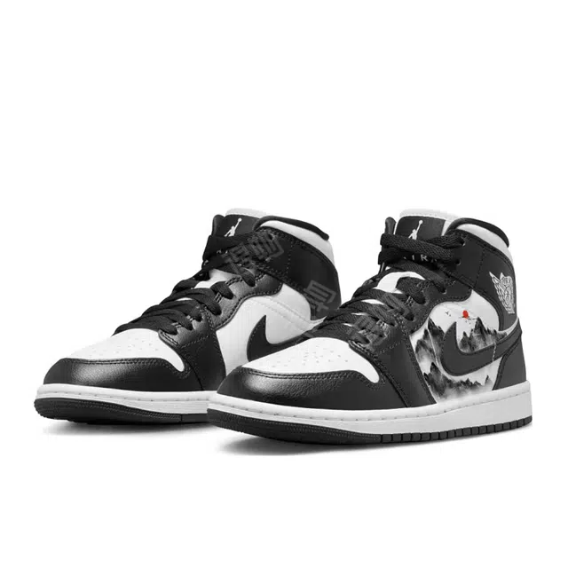 Jordan Air Jordan 1 Mid Black White Panda