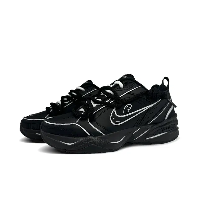 Nike Air Monarch 4 Black Silver