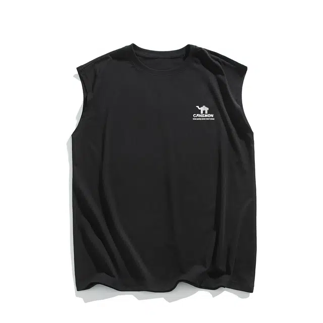 领航骆驼 美式基础运动时尚复古纯棉吸湿排汗透气凉感舒适简约大码宽松坎肩潮牌高街痞帅无袖背心 男女同款