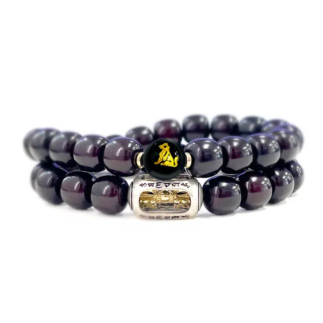 【六字真言】 京华录 许我无忧新中式溏心老料生肖顺利转运佛珠 古风双圈叠戴本命佛守护#好运 菩提根 手串 男女同款情侣款