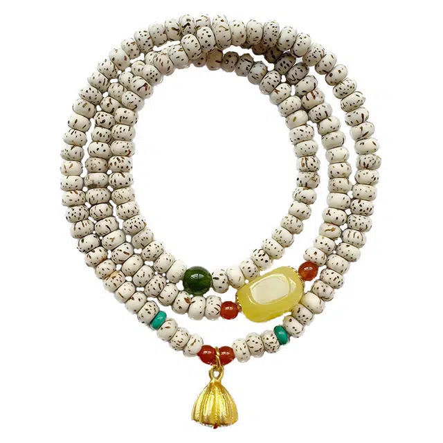 聆听花开 金榜题名考研上岸时来运转诸事顺利新中式民族风多圈文玩好运可盘玩 星月菩提 手串 男女同款情侣款