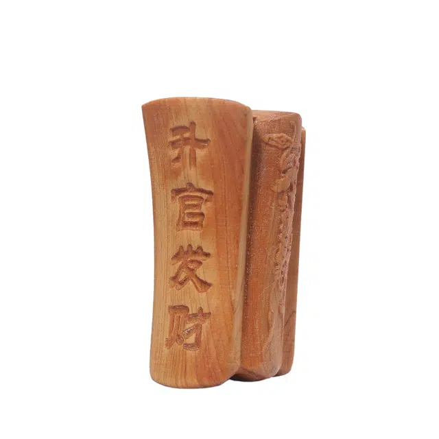 灵晔 新中式国潮复古文艺风轻奢高级感茶宠居家摆件文玩随身盘玩升官发财招财纳福财源广进招财进宝好运 崖柏 把件 男女同款情侣款