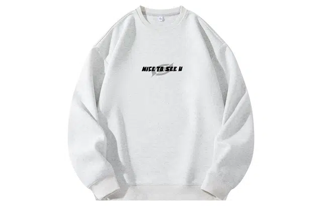 王者荣耀 英文设计美式高街落肩款宽松舒适透气帅帅青少年无性别百搭时尚潮流圆领卫衣 标语款 男女同款