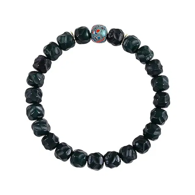 素于 新中式文化手工雕刻平面无相轻奢高级感佛珠八方来财诸事顺遂蒸蒸日上转运国潮盘玩念珠#好运 菩提子/菩提籽 手串 男女同款情侣款