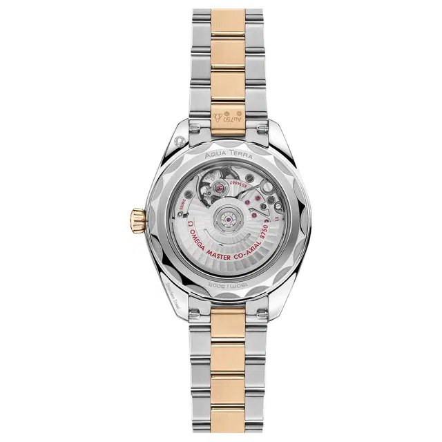 OMEGA AQUA TERRA 150 150 30mm Moonshine 18K
