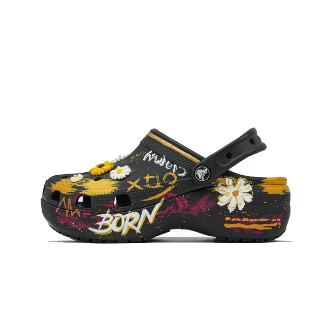 Crocs Classic Platform Clog Graffiti Awakening