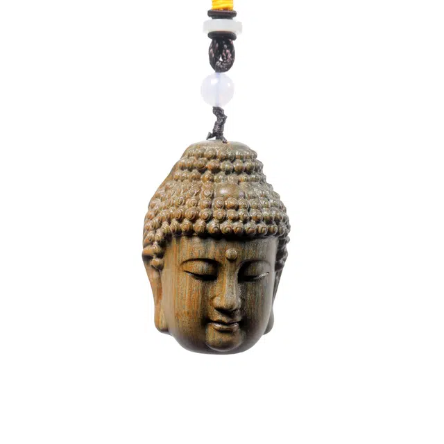 素于 新中式文玩创意吉祥物雕刻工艺品招财【一念之间】诸事顺遂吉祥如意随身盘玩开运办公居家#好运 绿檀 把件 男女同款情侣款