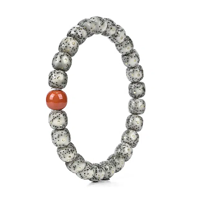 钰澜文玩 【天罡星砂】朱砂搭配款文玩佛珠转运珠 星月菩提 手串 男女同款情侣款