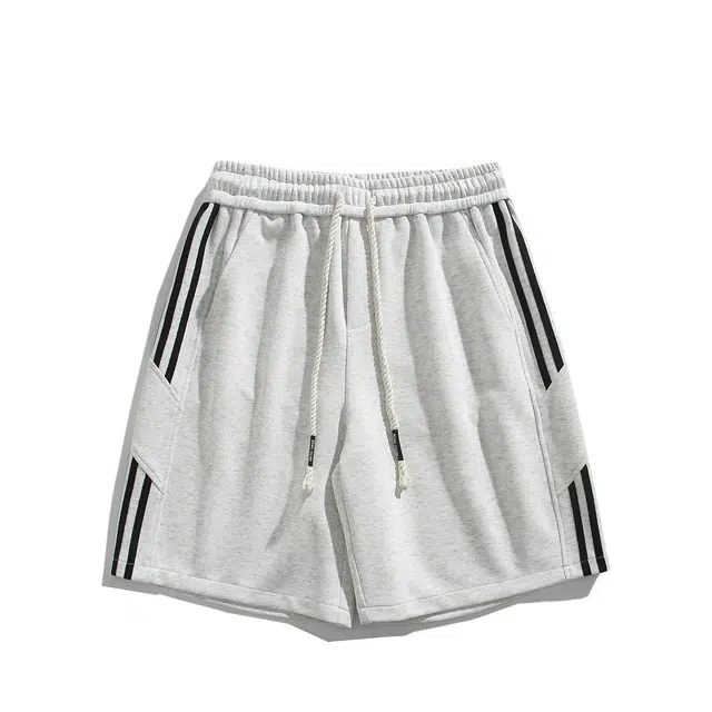 领航骆驼 学院风条纹运动篮球裤男夏季薄款宽松直筒速干五分裤子潮牌美式休闲  短裤  男女同款