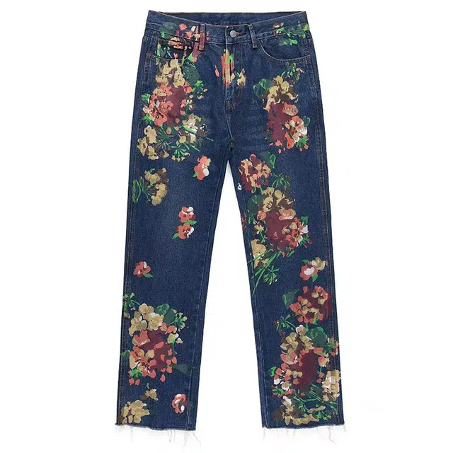 拾个壹先生 高街直筒百搭牛仔裤 男女同款