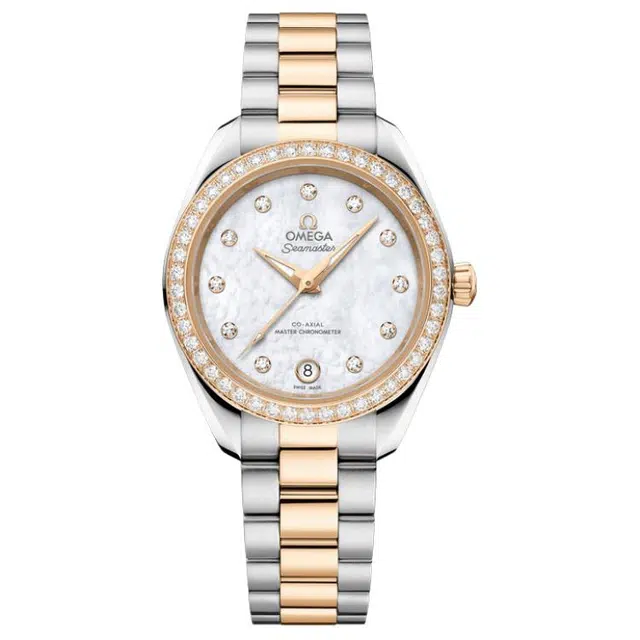 OMEGA AQUA TERRA 150 150 30mm Moonshine 18K