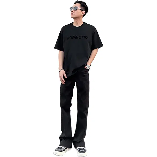 徐百货 美式微喇裤弯刀裤潮流百搭牛仔裤 男女同款