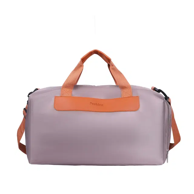 帕克熊 纯色简约时尚出差短途收纳轻便 尼龙 旅行包 男女同款情侣款 多色