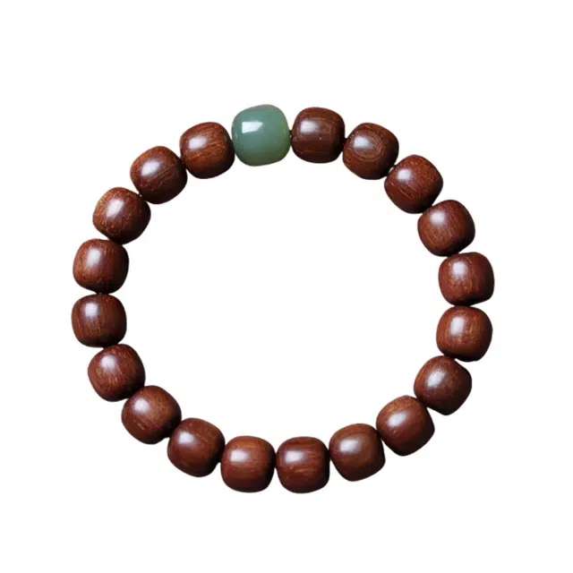 宣华意 玉化老料老形珠文玩小众新中式国风转运#好运 贡木 手串 男女同款情侣款