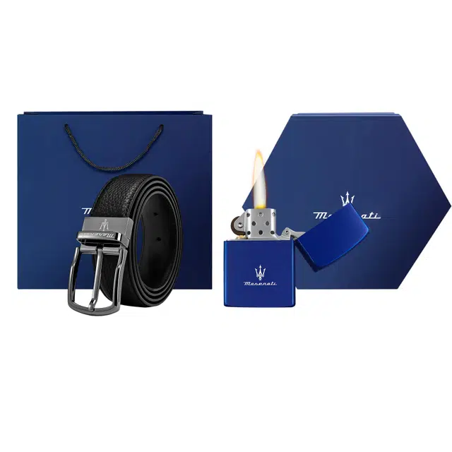 Maserati Leather Belt 3.4cm