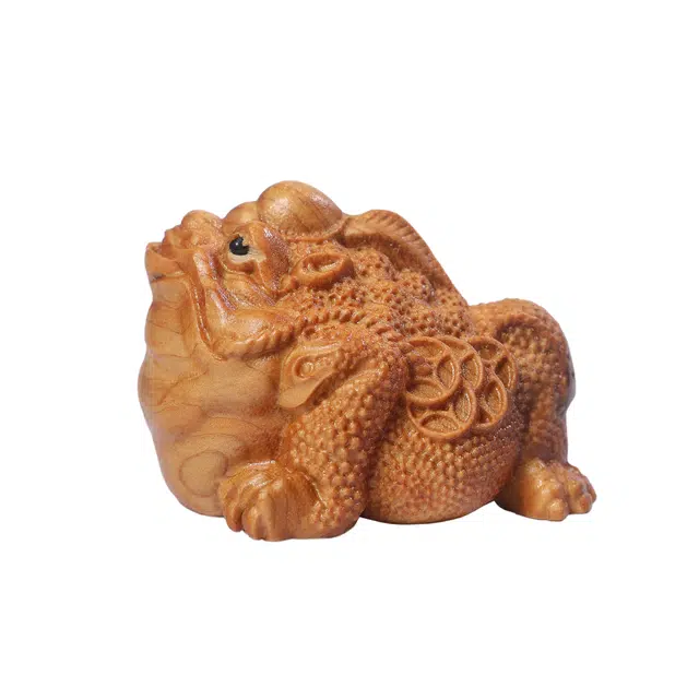 灵晔 高级轻奢国潮新中式文玩盘玩随身携带居家招财霸王五福临门平安#好运 崖柏 木作 男女同款情侣款